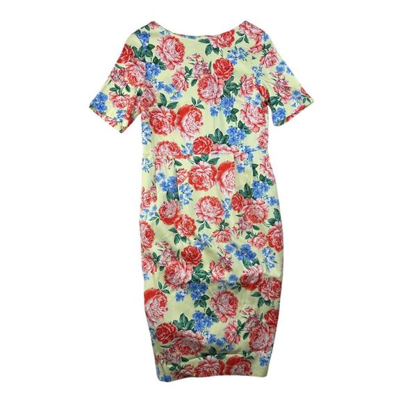New ASOS Wiggle Floral‎ Print Midi Dress size 8 Multicolor - Picture 1 of 9